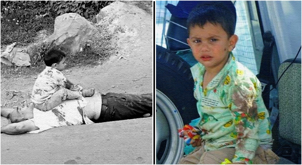 पाकिस्तानी आतंककारीद्वारा वृद्ध मारिएपछि असहाय भएका बालकको भारतीय सेनाद्वारा उद्धार
