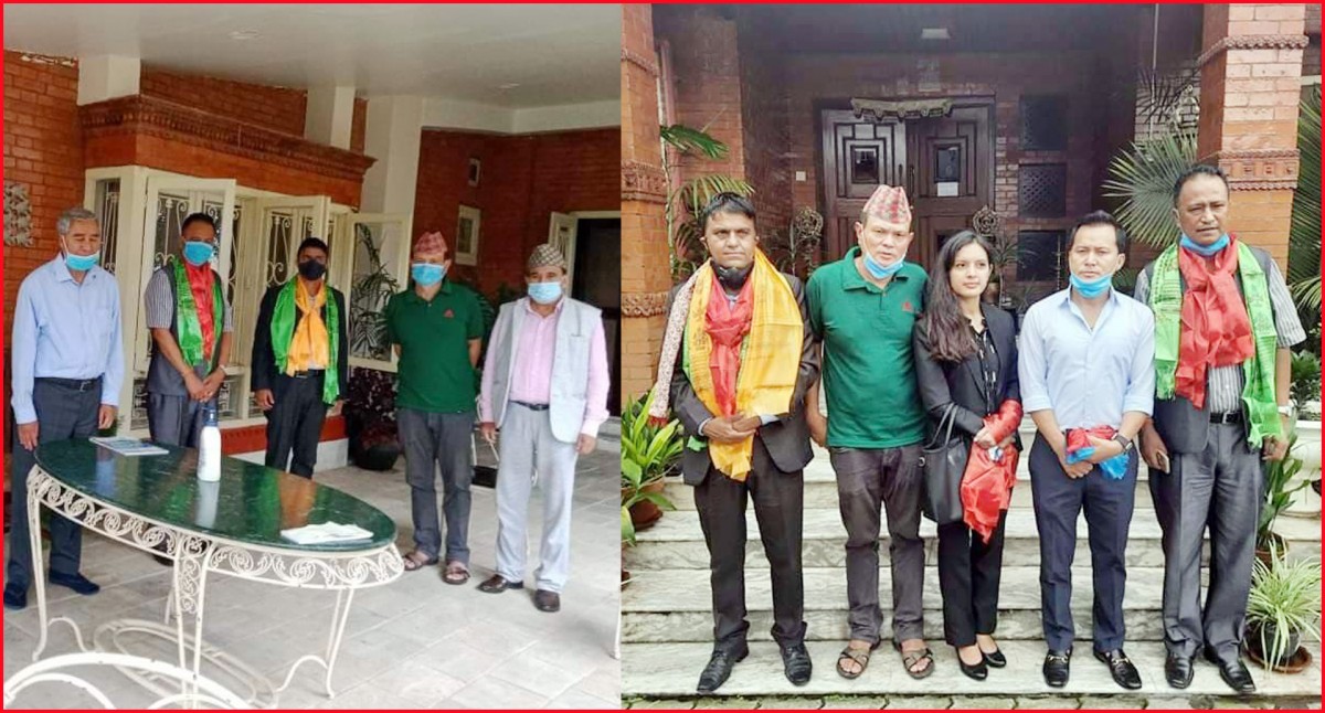 नेकपाले आफ्नो खम्बानै ठान्ने नेता  देउवा निवासमा नै पुगेर गरे कांग्रेस प्रवेश