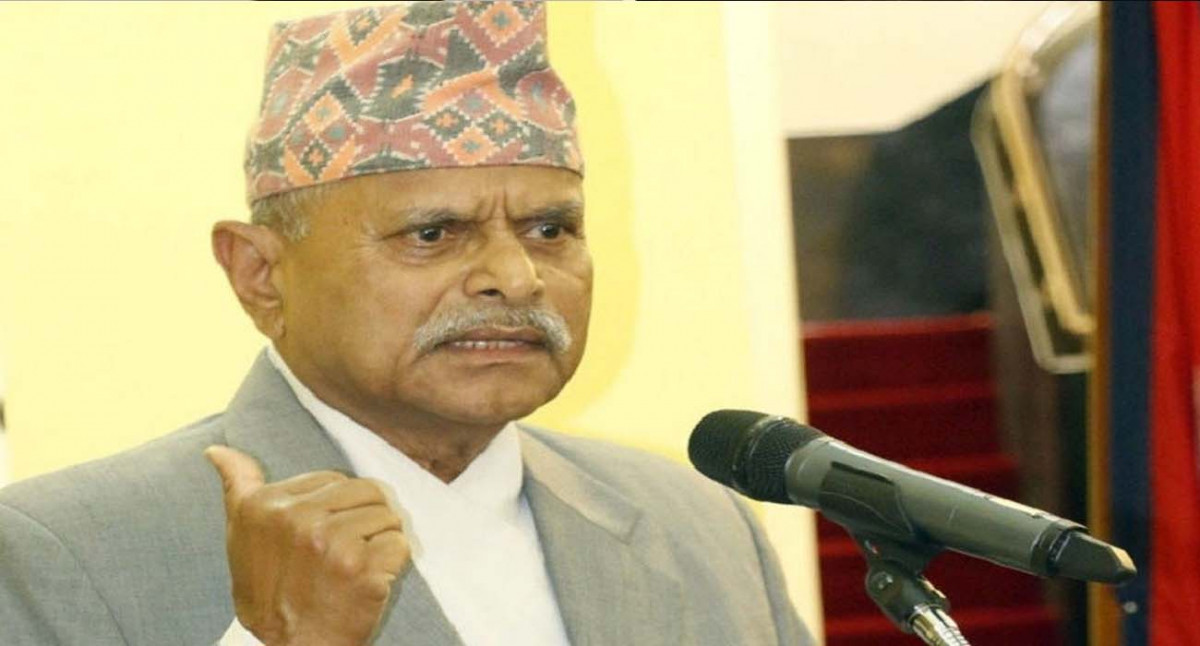 विद्या भण्डारीका कारण देशमा ग्रहण लाग्यो : पूर्व राष्ट्रपति डा. यादव