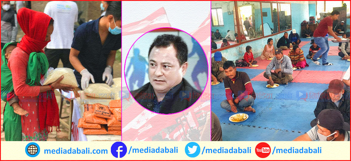 दुःखका साथी बने कांग्रेस नेता महर्जन, गरिबलाई सहयोग गर्दै बिताउँछन् दिन