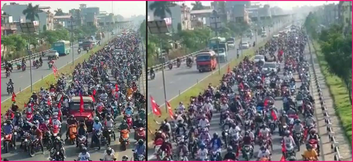 काठमाडौंमै राजावादी सडकमा उर्लिए, ओली सरकार हेरेको हेर्यै