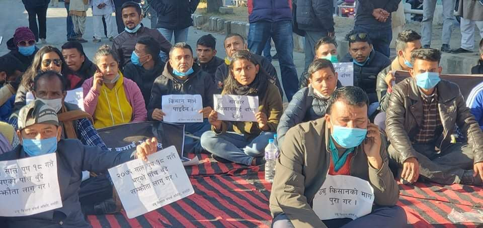 बिचौलियाको सरकारले किसानको आँशु देखेन : नेविसंघ