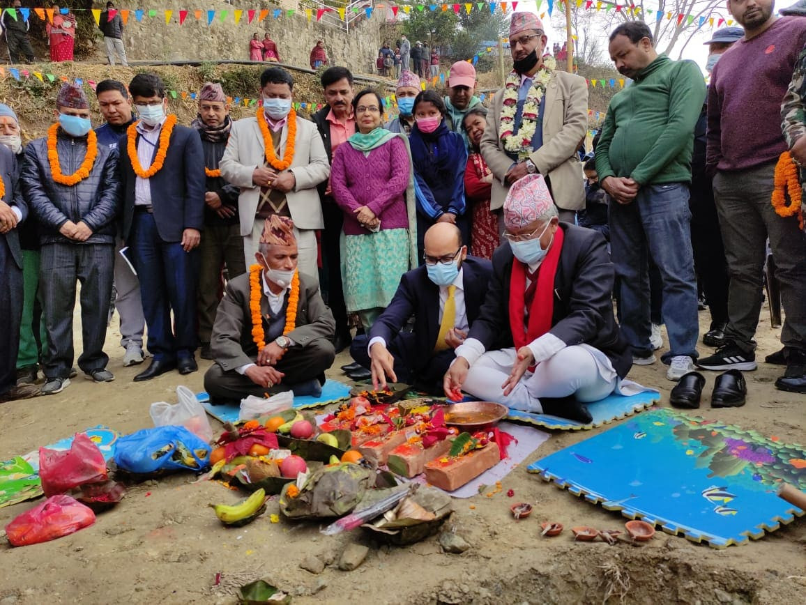 भारतको आर्थिक सहयोगमा चन्द्रागिरीको विष्णुदेवी माविको पुनर्निर्माण सुरू