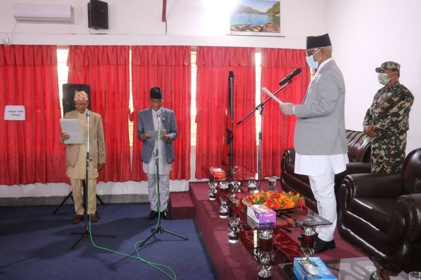 कांग्रेस बन्यो सत्तारुढ दल, कांग्रेसका २ जनाले लिए मन्त्रीको शपथ