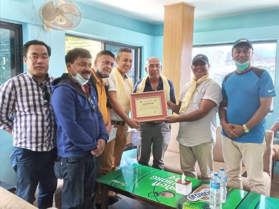 नेपाल सास्कृतिक सघले नेपाल पत्रकार महासंघ लमजुङका नव निर्वाचित कार्य समितिलाई गर्यो  सम्मान