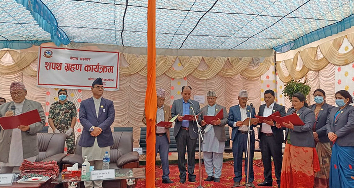 कांग्रेसबाट नवनियुक्त यी ५ मन्त्रीले लिए शपथ