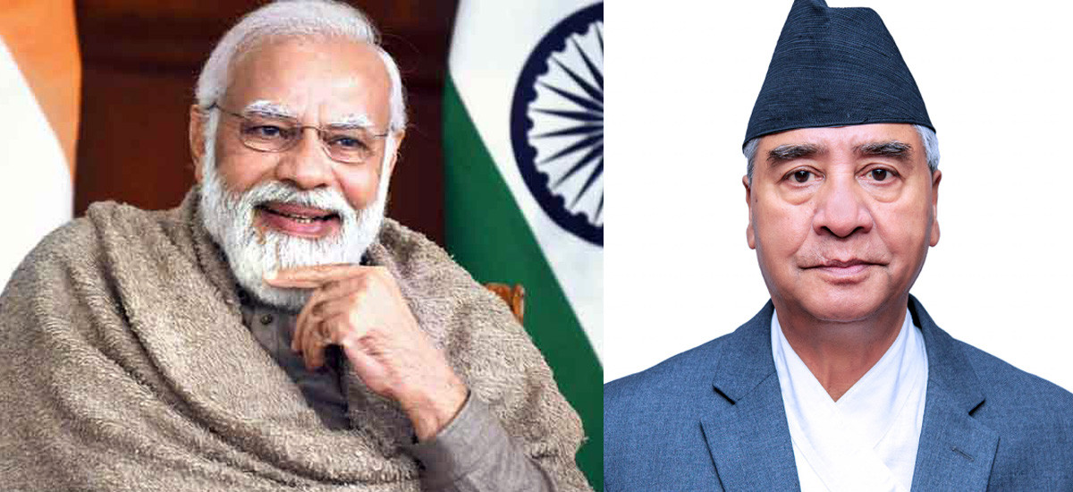 मोदीलाई शुभकामना दिँदै देउवाले भने- हाम्रा दुई राष्ट्रबीचको मित्रताको बन्धन अझै मजबुत हुँदै जाओस्