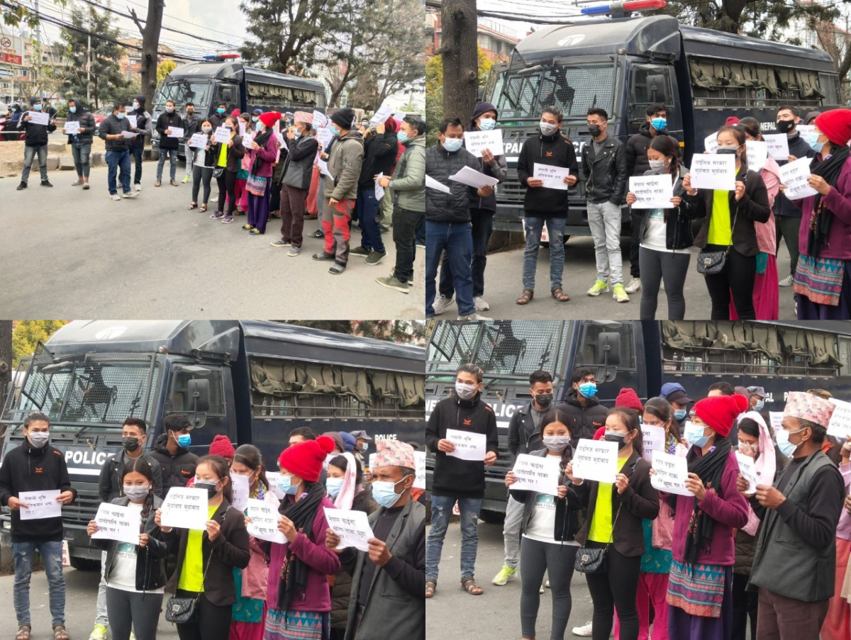 चिनियाँ हस्तक्षेपविरूद्ध काठमाडौँमा विरोध प्रदर्शन