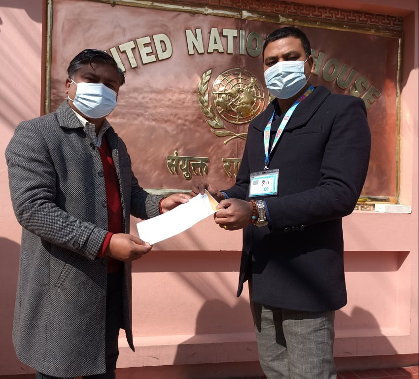 चीनले नेपालको भूमिमा अतिक्रमण गरेको भन्दै राष्ट्रसंघीय कार्यालयलाई ज्ञापनपत्र
