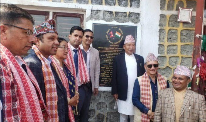 ताप्लेजुङ्गमा भारतको सहयोगमा निर्मित विद्यालय भवन उद्घाटन