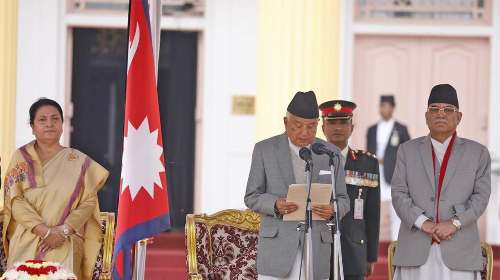 राष्ट्रपति पौडेलले लिए सपथ 