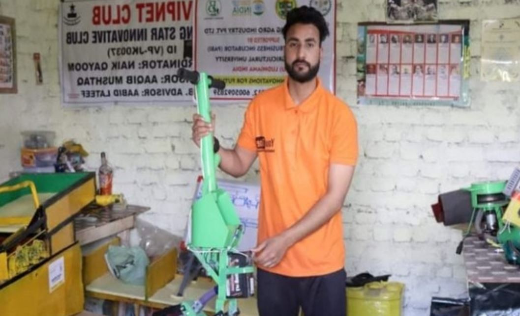 अनन्तनागका नवप्रवर्तकले पूर्ण रूपमा स्वचालित बीउ छर्न मेसिन बनाए
