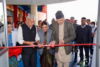 भारतले बनाइदियो शिक्षण अस्पतालमा बर्थिङ सेन्टर, अर्थमन्त्रीको उपस्थितिमा हस्तान्तरण