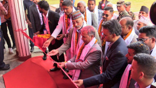 भारतद्वारा रुपन्देहीमा निर्मित विद्यालय भवन उद्घाटन