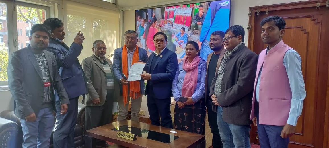 पोखरा विमानस्थलबारे एकता अभियानको पर्यटनमन्त्री किरातीलाई ज्ञापन