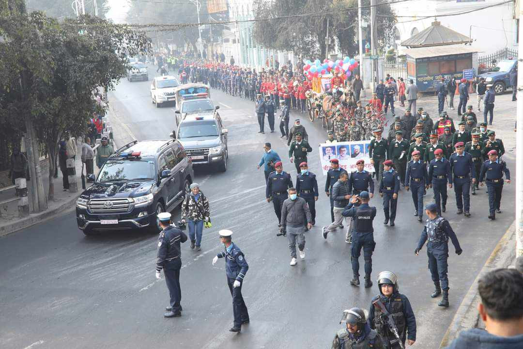 लैनचौरस्थित शहीद स्मारकमा श्रद्धाञ्जली सभा (फोटोफिचर)