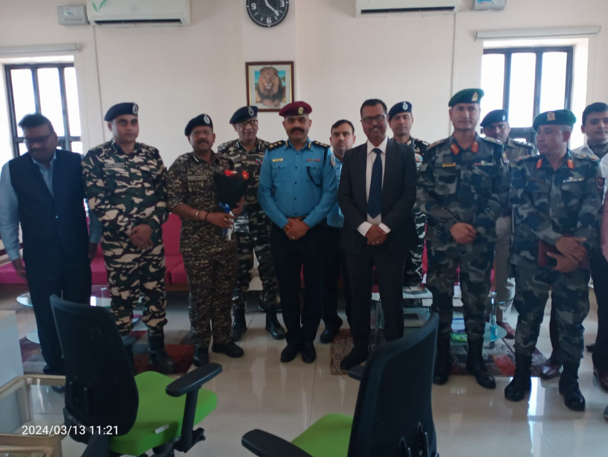 सीमा क्षेत्रमा सुरक्षा र निर्वाचनका विषयमा नेपाल र भारतका उच्च अधिकारीबीच भेटवार्ता