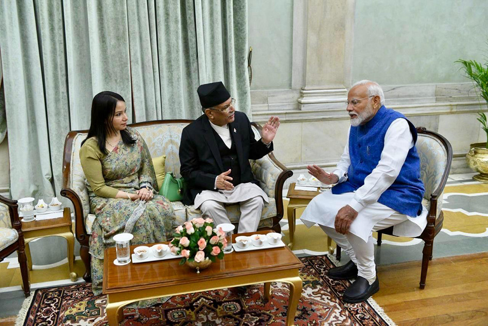 प्रधानमन्त्री प्रचण्ड र भारतका प्रधानमन्त्री मोदीबीच भेटवार्ता, के भयो कुराकानी ?