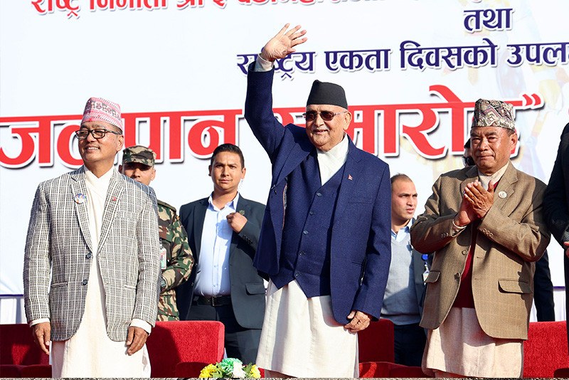 राप्रपाको कार्यक्रममा पुगे प्रधानमत्री ओली
