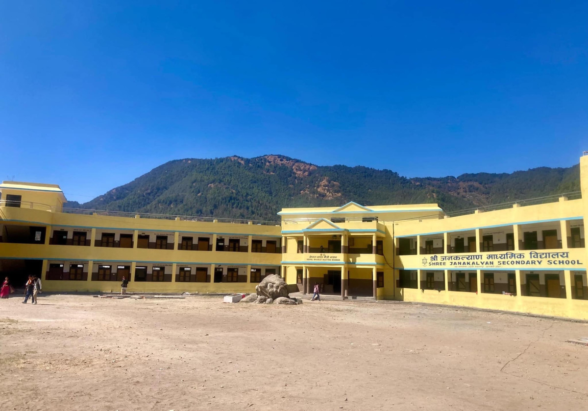 नेपाल–भारत विकास सहयोग परियोजना : मकवानपुरको जनकल्याण माध्यमिक विद्यालयको भवन उद्घाटन