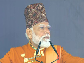 ढाकाटोपीमा सजिएका मोदीले भने : सिक्किम भारतको ‘अष्टलक्ष्मी’ हो